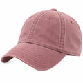 Baseballkappe Einheitsgröße Rosa aus Textilgewebe mit gebogenem Schirm
