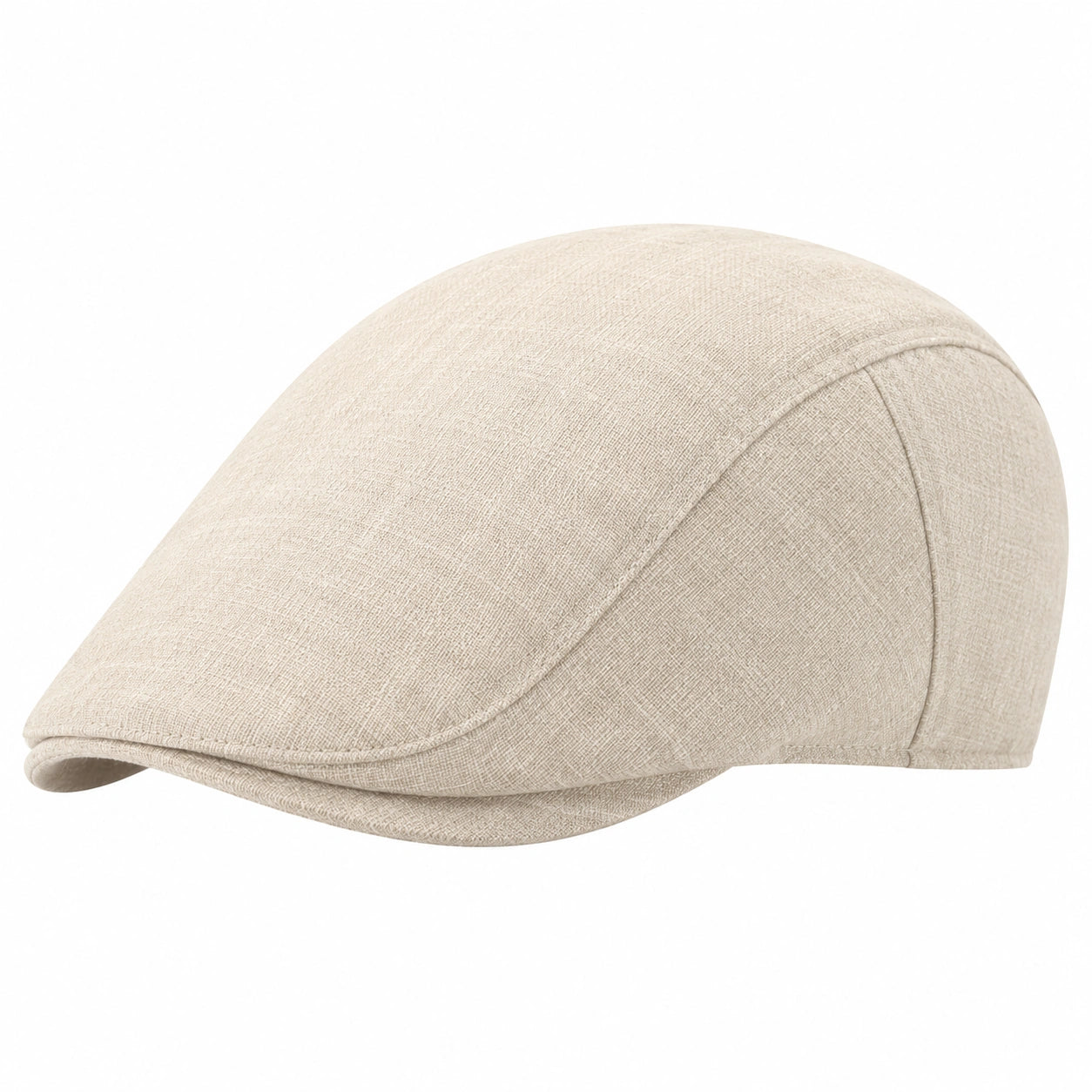 Schiebermütze Einheitsgröße Beige aus Textilgewebe im klassischen Stil