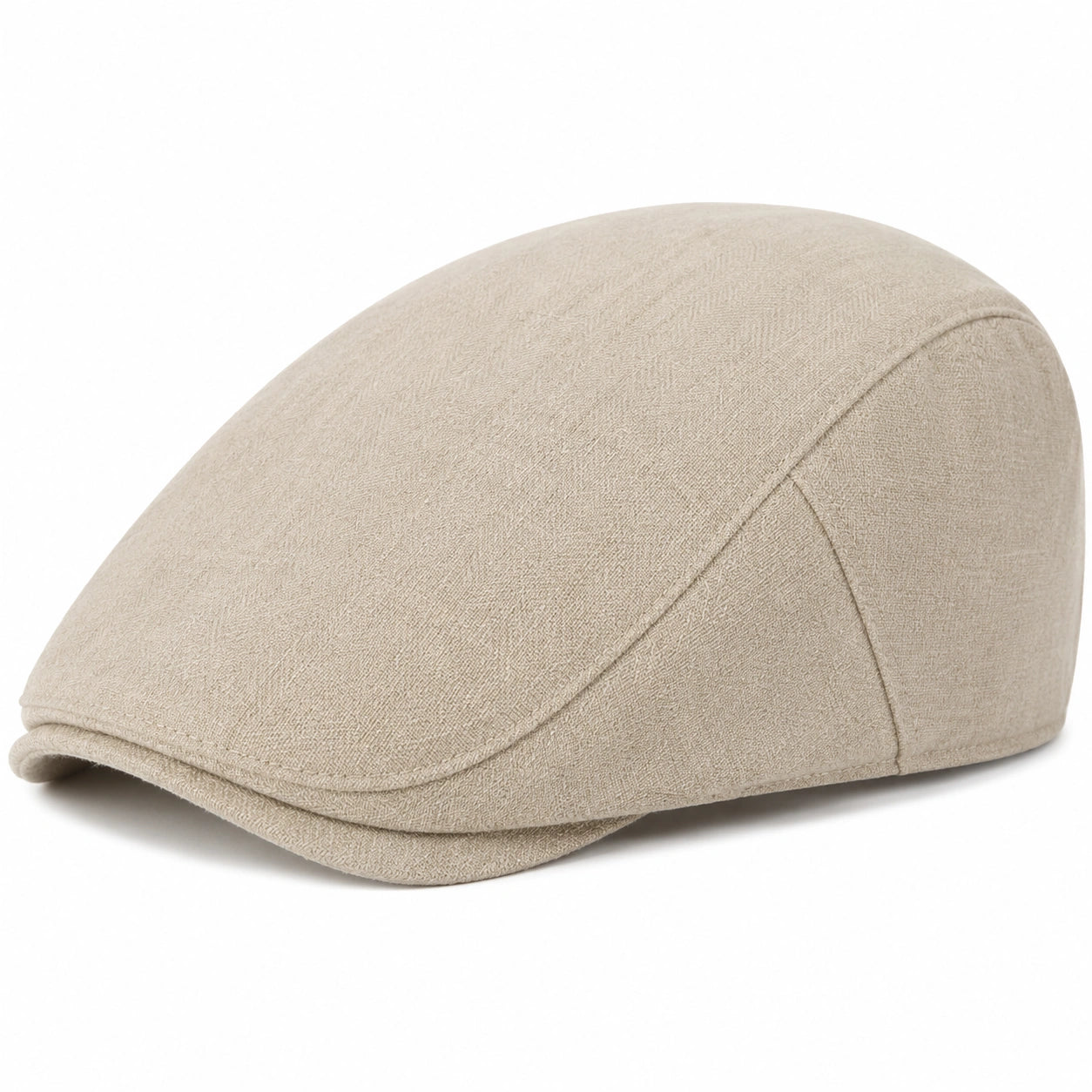 Schiebermütze Einheitsgröße aus Textil Beige für Alltag klassischer Stil